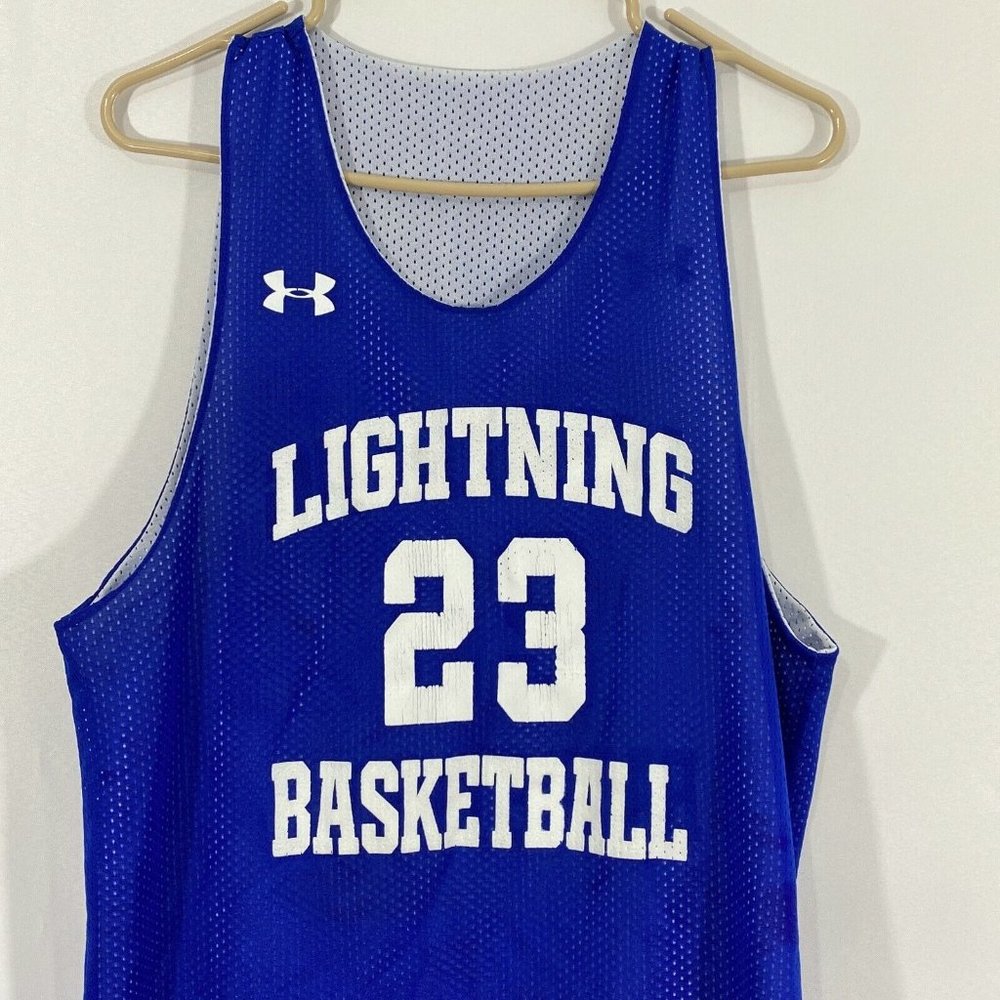 Lightning 23 Basketball Under Armour Authentic Womens Blue Graphic Jersey Size M
